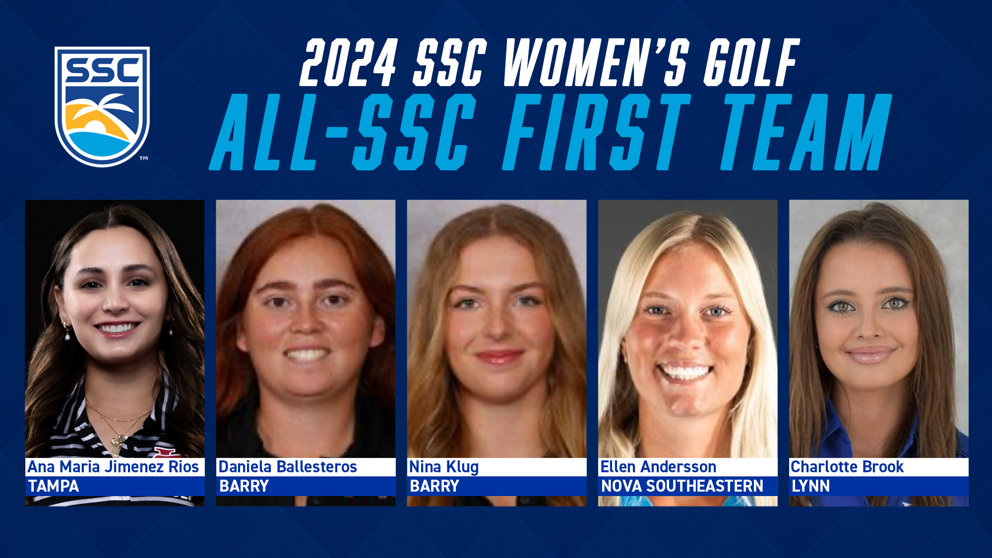 2024 SSC Women's Golf First Team